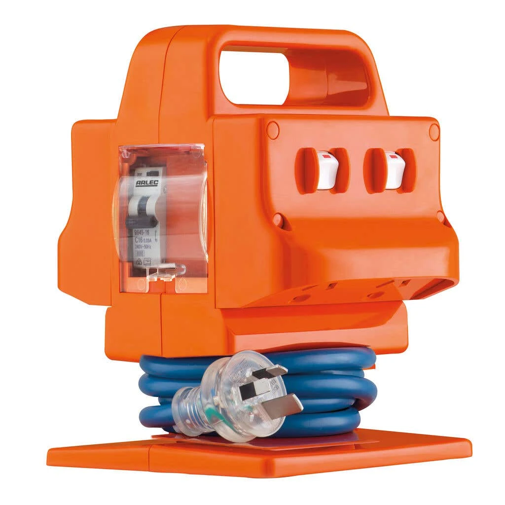 Arlec 15A 4 Outlet Power Block Heavy Duty With Safety Switch 1 Arlec 15A 4 Outlet Power Block Heavy Duty With Safety Switch