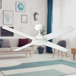 HPM 4B Residential Inspire White Ceiling Fan 1200mm 9 HPM 4B Residential Inspire White Ceiling Fan 1200mm -Home Lighting 6740476 3 6