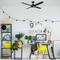 HPM Residential Inspire Black Ceiling Fan 1200mm 9 HPM Residential Inspire Black Ceiling Fan 1200mm -Home Lighting 6740484 4 8