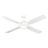Mercator Airnimate Ceiling Fan With LED White AC 132cm