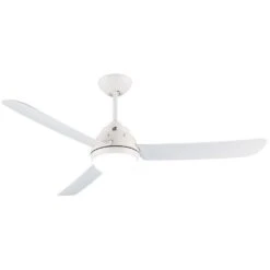 Mercator Voltan Ceiling Fan With LED White AC 50" 127cm