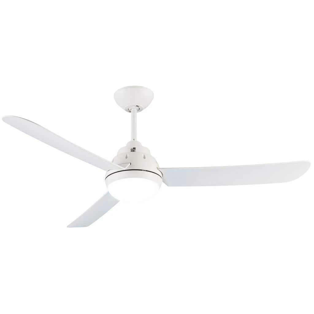 Mercator Voltan Ceiling Fan With LED White AC 50" 127cm 1 Mercator Voltan Ceiling Fan With LED White AC 50" 127cm