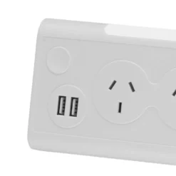 Arlec Powerboard Triable Socket With X2 USB As 2.1A & Light -Home Lighting 6796734 2 2