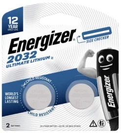 Energizer Battery Coin Ultimate Lithium CR2032 BP2