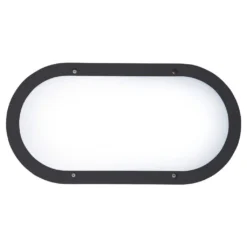 HPM Elliptica 15W LED Cool White Bunker Light Black