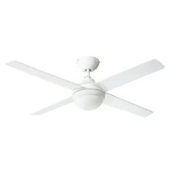 HPM Inspire Plywood With Light 4 Blades Hangsure Ceiling Fan White 1220mm
