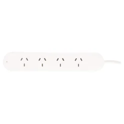 HPM 10A 4 Outlet Powerboard White