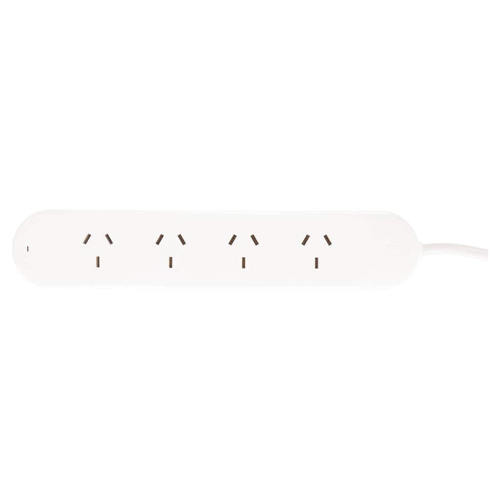HPM 10A 4 Outlet Powerboard White 1 HPM 10A 4 Outlet Powerboard White