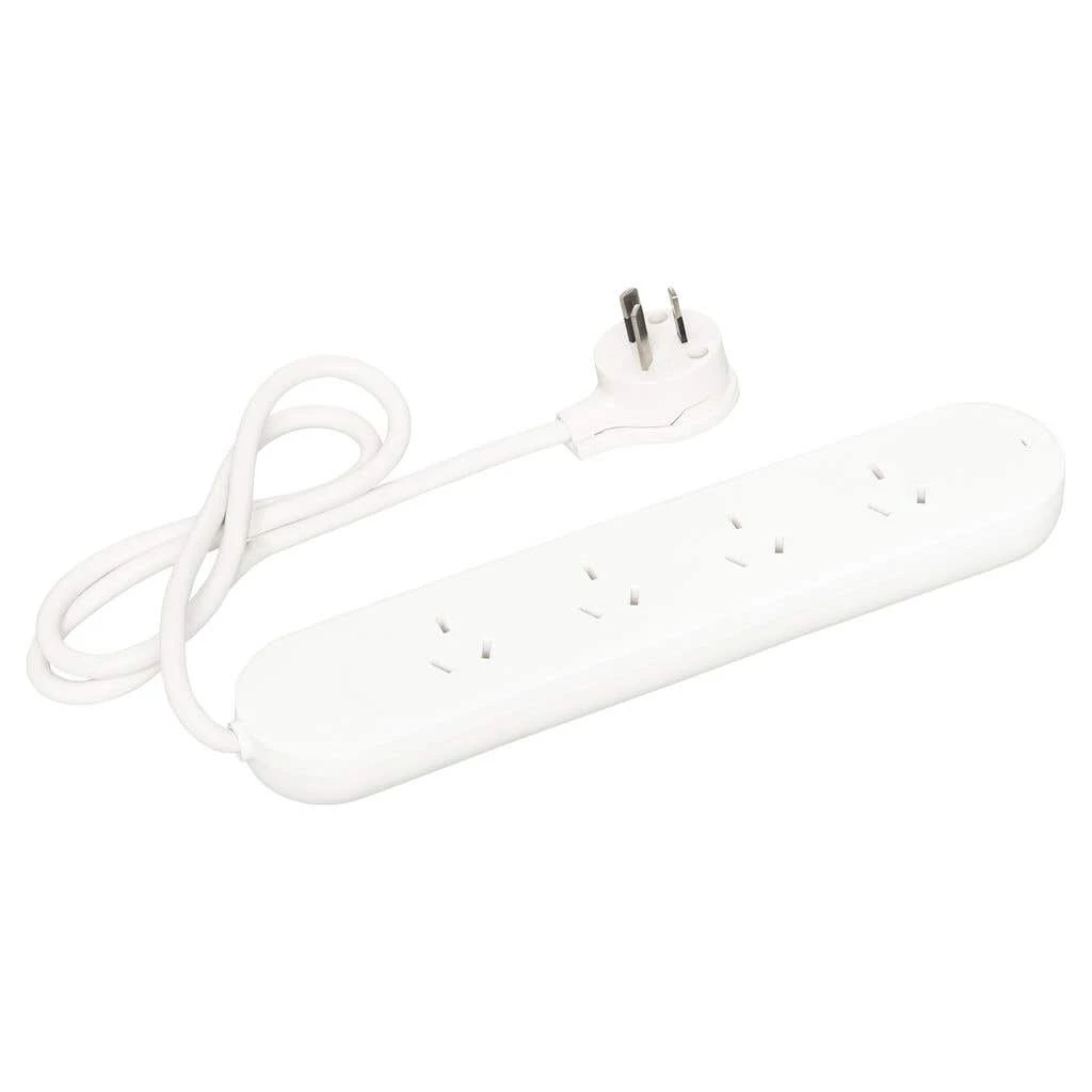 HPM 10A 4 Outlet Powerboard White 2 HPM 10A 4 Outlet Powerboard White - Image 2