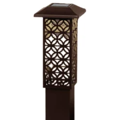 Greenleaf Light Bollard Solar Bronze 690 X 174mm