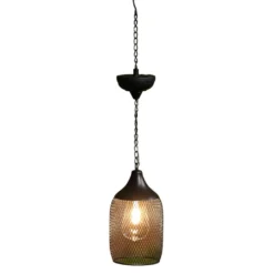 Greenleaf Light Solar Mesh Hanging Black