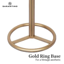 Sarantino Metal Floor Lamp With White Acrylic Shade -Home Lighting 7014814 9 1