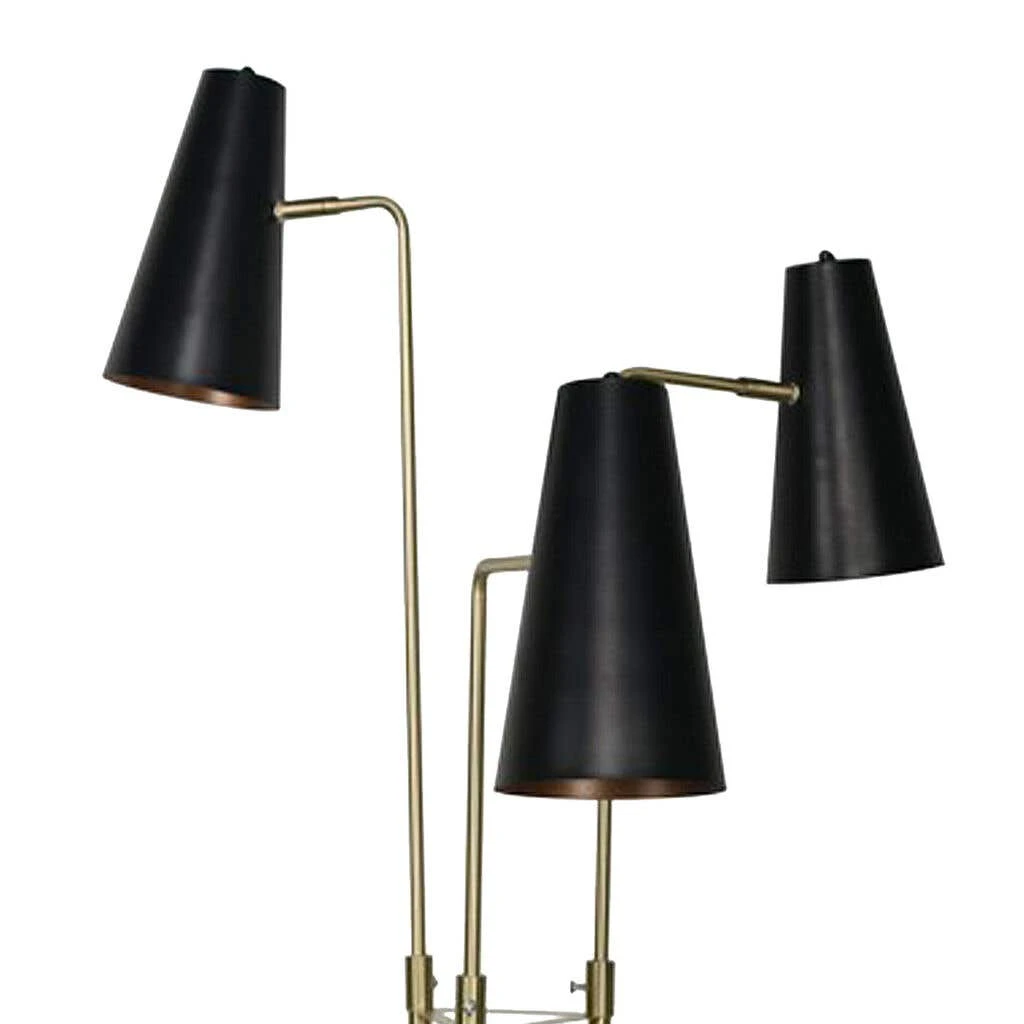 Sarantino Three Metal Shade Floor Lamp 4 Sarantino Three Metal Shade Floor Lamp - Image 4