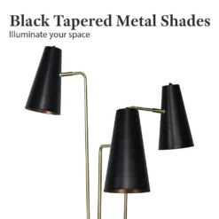 Sarantino Three Metal Shade Floor Lamp 17 Sarantino Three Metal Shade Floor Lamp -Home Lighting 7014822 7