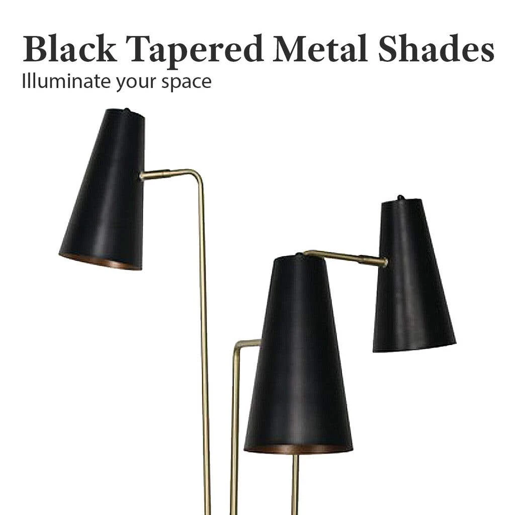Sarantino Three Metal Shade Floor Lamp 8 Sarantino Three Metal Shade Floor Lamp - Image 8