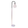 Sarantino Rose Gold Floor Lamp With Geometric Shade