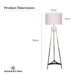 Sarantino Gradient Tripod Floor Lamp -Home Lighting 7014913 8 1
