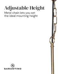 Sarantino Black & Gold Pendant Light -Home Lighting 7014921 6