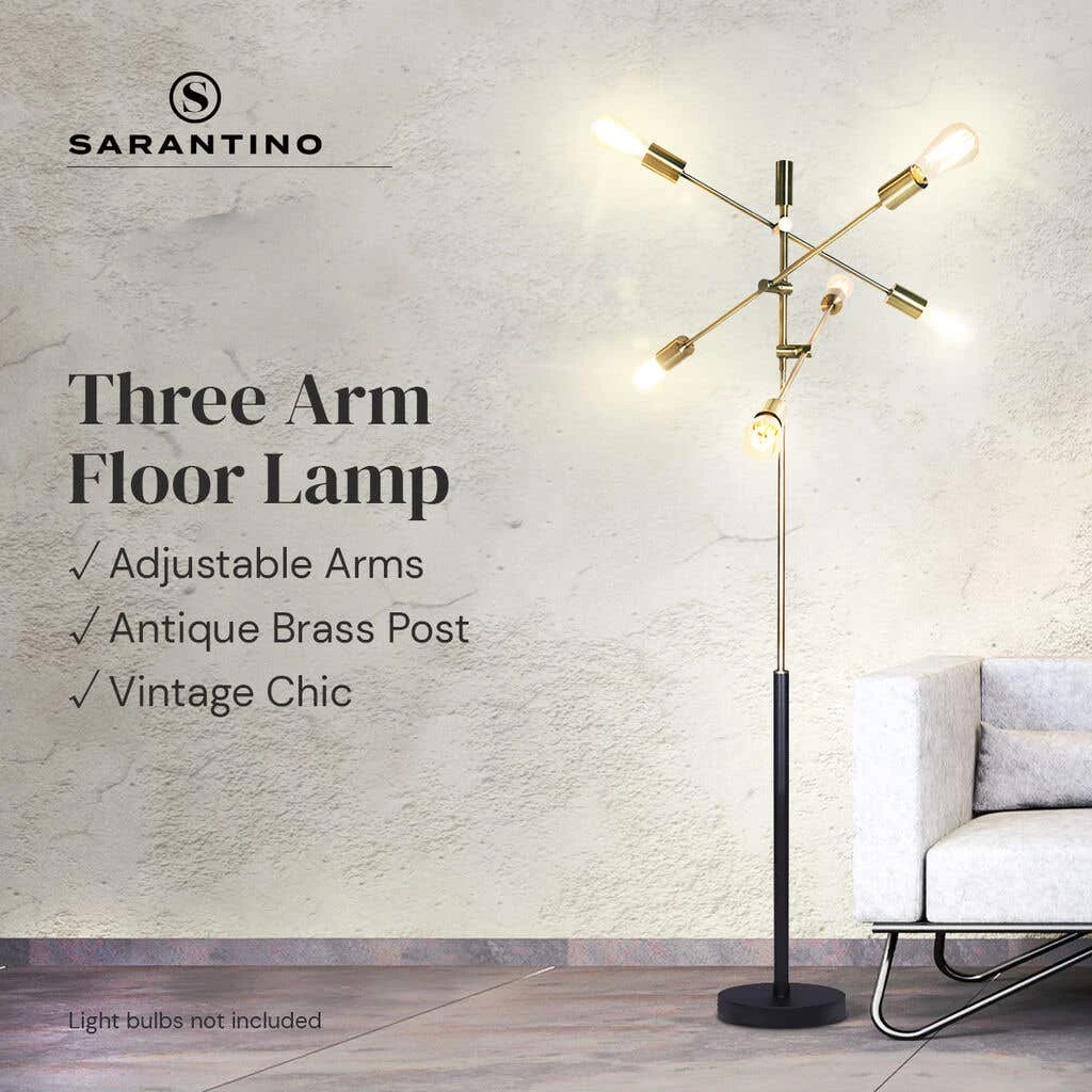 Sarantino 6-Light Metal Sputnik Floor Lamp 4 Sarantino 6-Light Metal Sputnik Floor Lamp - Image 4