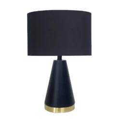 Sarantino Metal Table Lamp In Black & Gold