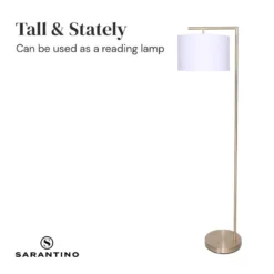 Sarantino 90-Degree Modern Arc Floor Lamp -Home Lighting 7014988 4