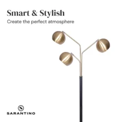 Sarantino Adjustable 3-Arm Arc Lamp -Home Lighting 7014996 3