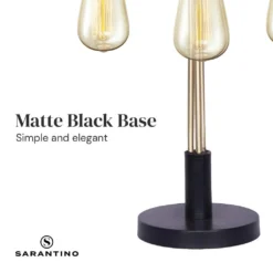 Sarantino Exposed Bulb Industrial Table Lamp 12 Sarantino Exposed Bulb Industrial Table Lamp -Home Lighting 7015019 3