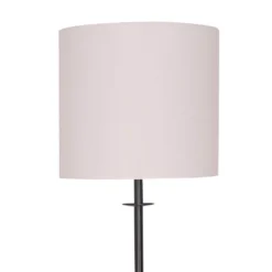 Sarantino Concrete & Metal Table Lamp With Off-White Linen Shade 13 Sarantino Concrete & Metal Table Lamp With Off-White Linen Shade -Home Lighting 7015035 2