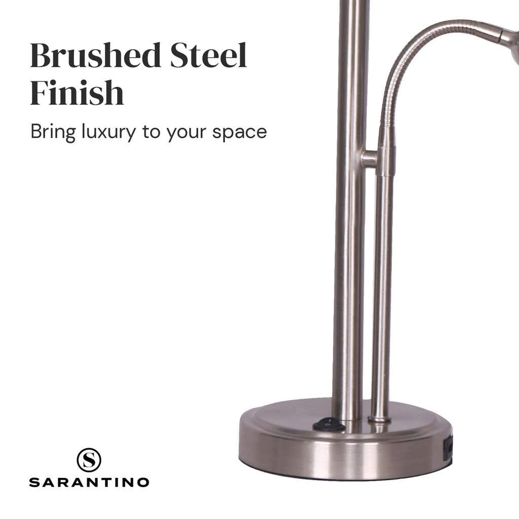 Sarantino 2-in-1 Table Lamp With LED Reading Light 4 Sarantino 2-in-1 Table Lamp With LED Reading Light - Image 4