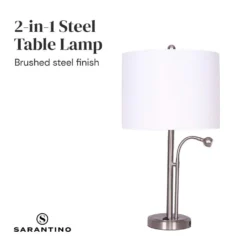 Sarantino 2-in-1 Table Lamp With LED Reading Light 15 Sarantino 2-in-1 Table Lamp With LED Reading Light -Home Lighting 7015068 4