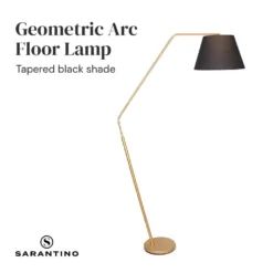 Sarantino Arc Floor Lamp With Empire Shade -Home Lighting 7015076 7