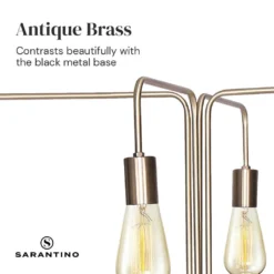 Sarantino 4-Light Industrial Floor Lamp 15 Sarantino 4-Light Industrial Floor Lamp -Home Lighting 7015092 4 1