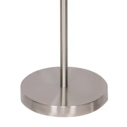 Sarantino Brushed Nickel Height-Adjustable Metal Floor Lamp -Home Lighting 7015100 2