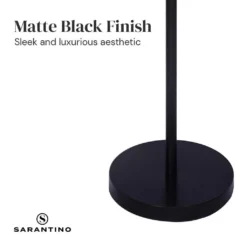 Sarantino Height-Adjustable Metal Floor Lamp Matte Black -Home Lighting 7015126 6