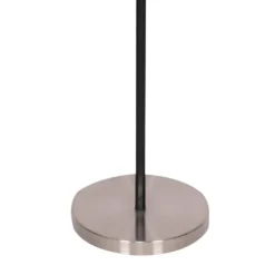 Sarantino 3-Shade Metal Floor Lamp Nickel & Matte Black Finish -Home Lighting 7015142 2
