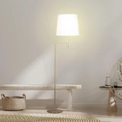 Sarantino Metal Floor Lamp Antique Brass -Home Lighting 7015159 9