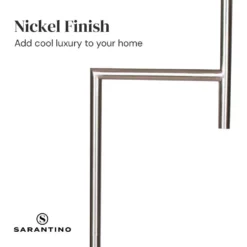Sarantino Nickel Metal Arc Floor Lamp -Home Lighting 7015167 4
