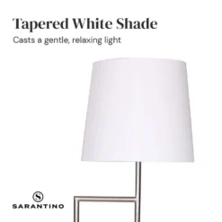 Sarantino Nickel Metal Arc Floor Lamp -Home Lighting 7015167 5