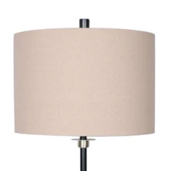 Sarantino Metal Table Lamp With Linen Drum Shade -Home Lighting 7015175 6