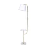 Sarantino Glass End Table Floor Lamp