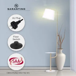 Sarantino Glass End Table Floor Lamp -Home Lighting 7015191 6