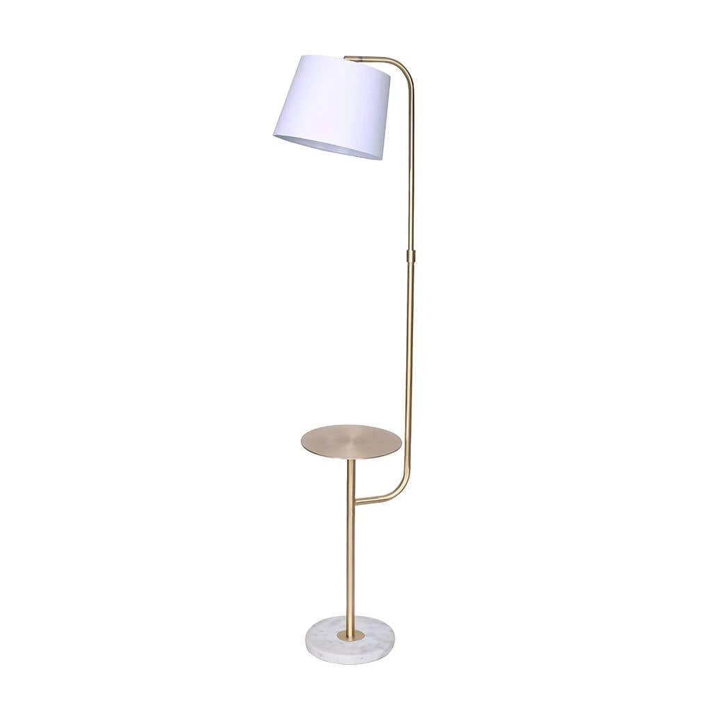 Sarantino Floor Lamp With Metal End Table 1 Sarantino Floor Lamp With Metal End Table