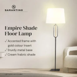Sarantino Classic Floor Lamp With Empire Shade -Home Lighting 7015217 10