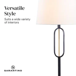 Sarantino Classic Floor Lamp With Empire Shade -Home Lighting 7015217 2