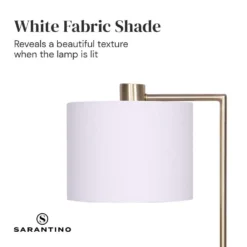 Sarantino Metal Task Lamp With USB Charging Port Antique Brass Finish 10 Sarantino Metal Task Lamp With USB Charging Port Antique Brass Finish -Home Lighting 7015225 2