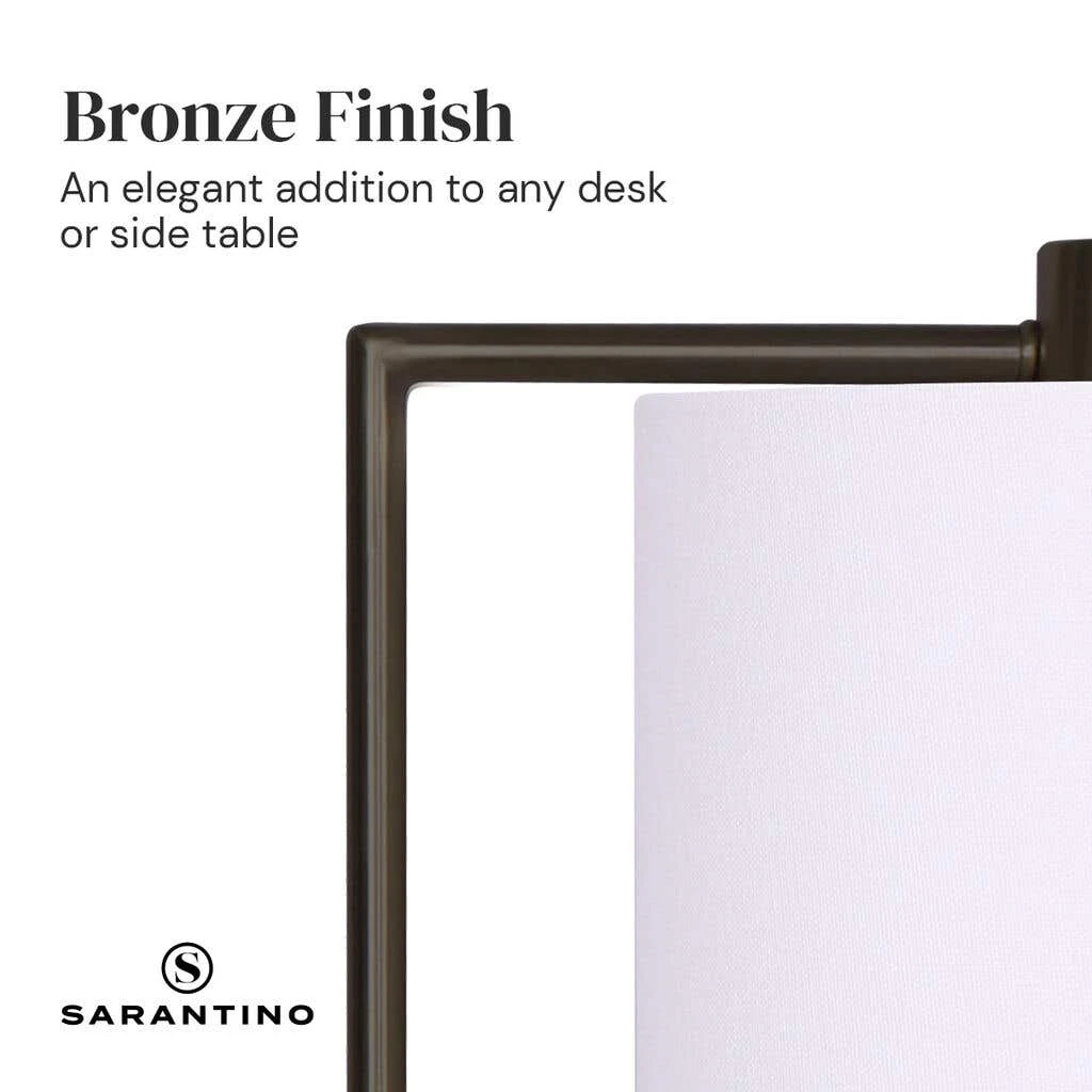 Sarantino Metal Task Lamp With USB Port Bronze 4 Sarantino Metal Task Lamp With USB Port Bronze - Image 4