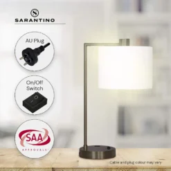 Sarantino Metal Task Lamp With USB Port Bronze 15 Sarantino Metal Task Lamp With USB Port Bronze -Home Lighting 7015233 7