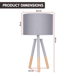 Sarantino Tripod Desk Lamp In Metal & Wood Nordic Minimalist Light 11 Sarantino Tripod Desk Lamp In Metal & Wood Nordic Minimalist Light -Home Lighting 7015266 4