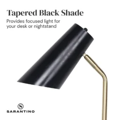 Sarantino Black/Brass Table Lamp -Home Lighting 7015431 4