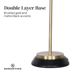 Sarantino Black/Brass Table Lamp -Home Lighting 7015431 5